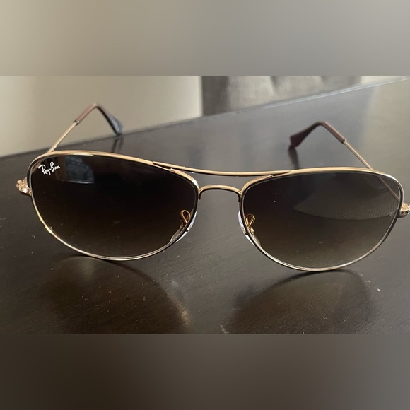 Ray-Ban cockpit lift brown gold frame - Picture 2 of 6